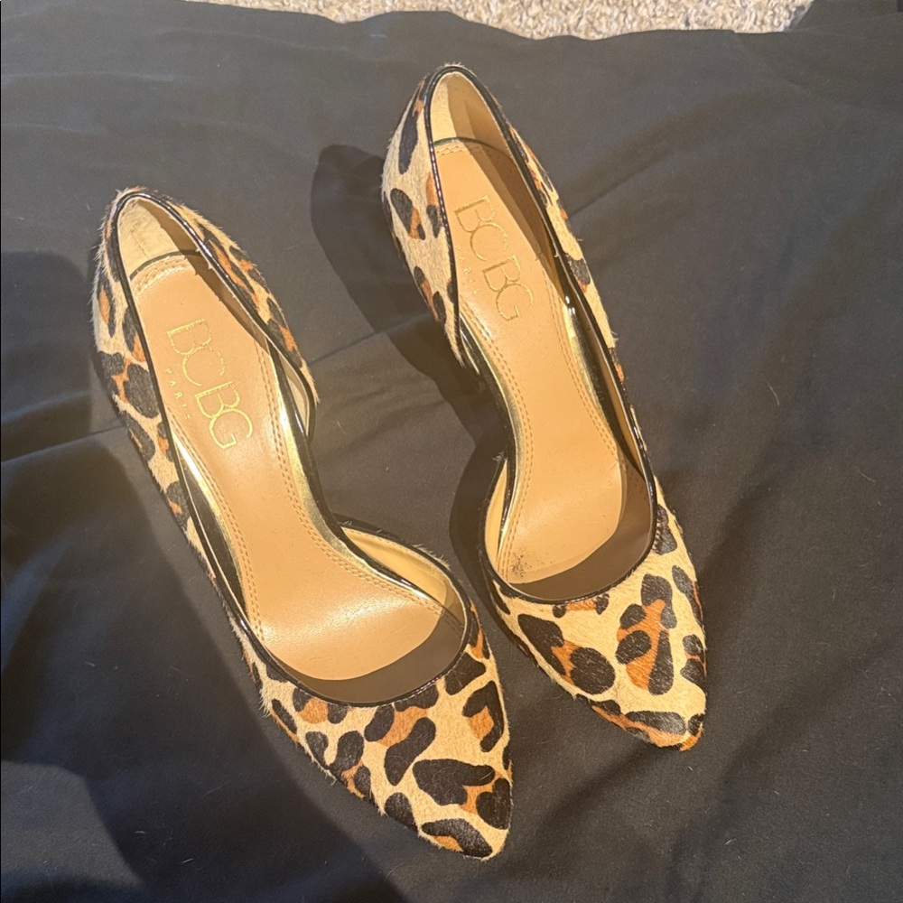 BCBG Animal Print Heels